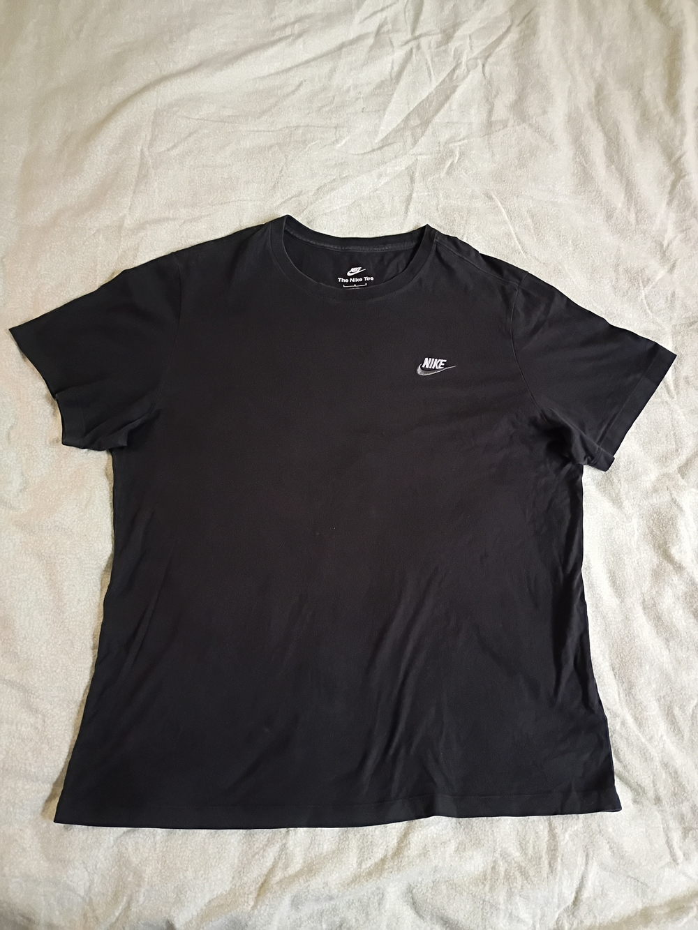 Nike Black Short-Sleeve Logo Tee for Men